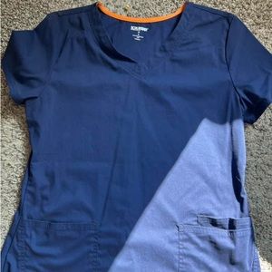 Blue Scrubstar Scrub Top, Size Medium, Not to lose and not to tight
